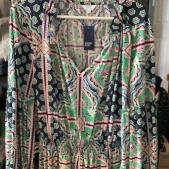 Crown & Ivy Multicolor Patterned dress, XL - Picture 5 of 11